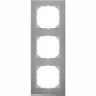 3-постовая рамка SCHNEIDER ELECTRIC MERTEN M-PURE, АЛЮМИНИЙ, SM MTN4030-3660