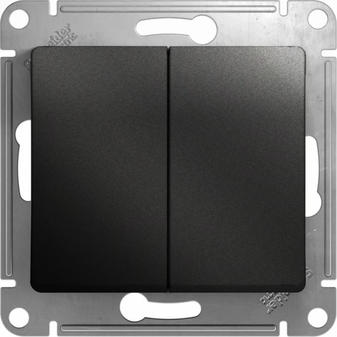 2-клавишный выключатель SCHNEIDER ELECTRIC GLOSSA, сх.5, 10АХ, механизм, АНТРАЦИТ GSL000751 2-клавишный выключатель SCHNEIDER ELECTRIC GLOSSA, сх.5, 10АХ, механизм, АНТРАЦИТ GSL000751