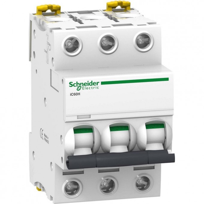 Автоматический выключатель SCHNEIDER ELECTRIC ACTI9 модульный iC60H 3П 10A C A9F89310