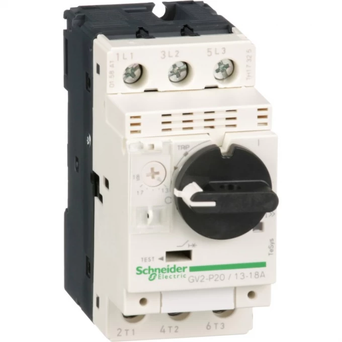 Автоматический выключатель SCHNEIDER ELECTRIC TESYS с комбинированным расцепителем 13-18А GV2P20 Автоматический выключатель SCHNEIDER ELECTRIC TESYS с комбинированным расцепителем 13-18А GV2P20