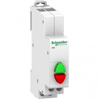 Кнопка управления SCHNEIDER ELECTRIC ACTI9 iPB красная/зеленая 1НЗ/1НО