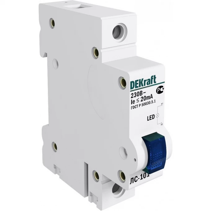 Лампа сигнальная на DIN-рейку SCHNEIDER ELECTRIC DEKRAFT 1P СИНЯЯ LED ЛС-101 220В 18006DEK Лампа сигнальная на DIN-рейку SCHNEIDER ELECTRIC DEKRAFT 1P СИНЯЯ LED ЛС-101 220В 18006DEK