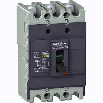 Автоматический выключатель 3P SCHNEIDER ELECTRIC EASYPACT EZC100 10KA/400В 63 A