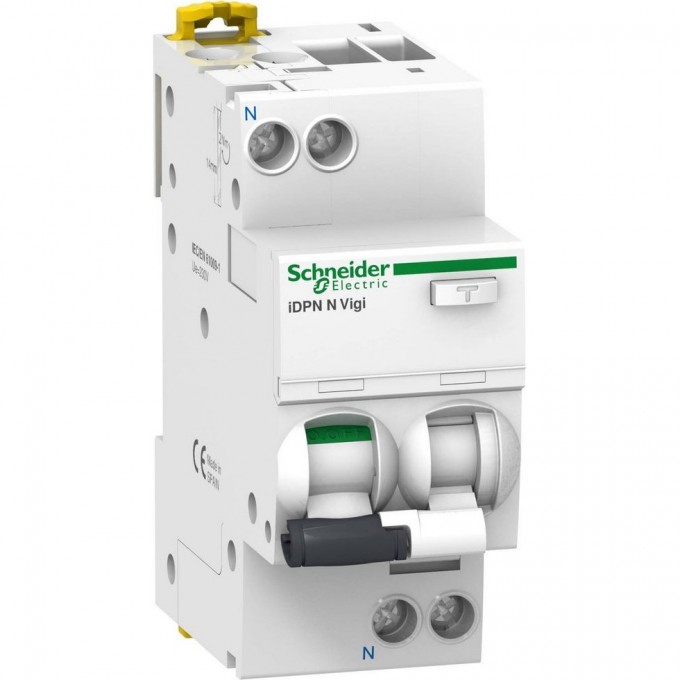 Автоматический выключатель дифференциального тока SCHNEIDER ELECTRIC ACTI 9 iDPN N VIGI 6KA 25A B 30MA AC A9D55625