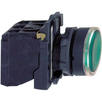 Кнопка 22мм SCHNEIDER ELECTRIC HARMONY XB5 230-240В зеленая с подсветкой