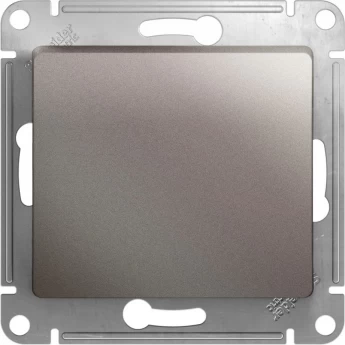 1-клавишный выключатель SCHNEIDER ELECTRIC GLOSSA, сх.1, 10АХ, механизм, ПЛАТИНА