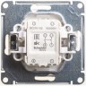 1-клавишный выключатель SCHNEIDER ELECTRIC W59 2-полюсный, 10АХ, механизм, МАТОВЫЙ ХРОМ VS210-152-5-86