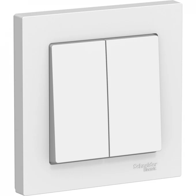 2-клавишный выключатель SCHNEIDER ELECTRIC ATLASDESIGN в сборе, БЕЛЫЙ ATN000152 2-клавишный выключатель SCHNEIDER ELECTRIC ATLASDESIGN в сборе, БЕЛЫЙ ATN000152