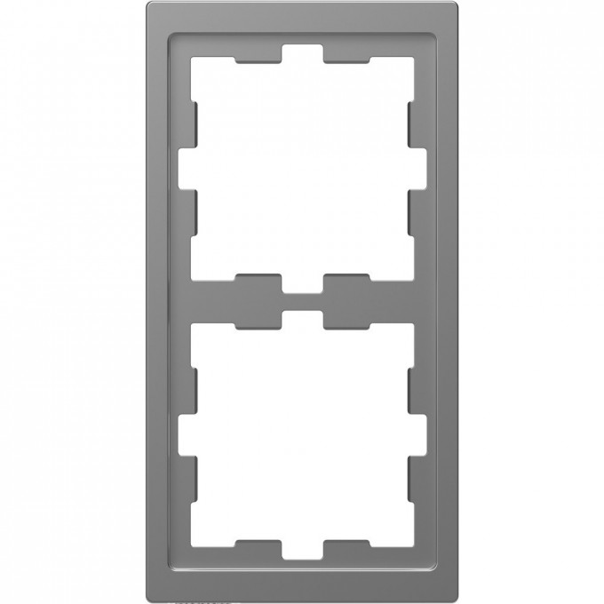 2-постовая рамка SCHNEIDER ELECTRIC MERTEN D-LIFE, НЕРЖ. СТАЛЬ MTN4020-6536