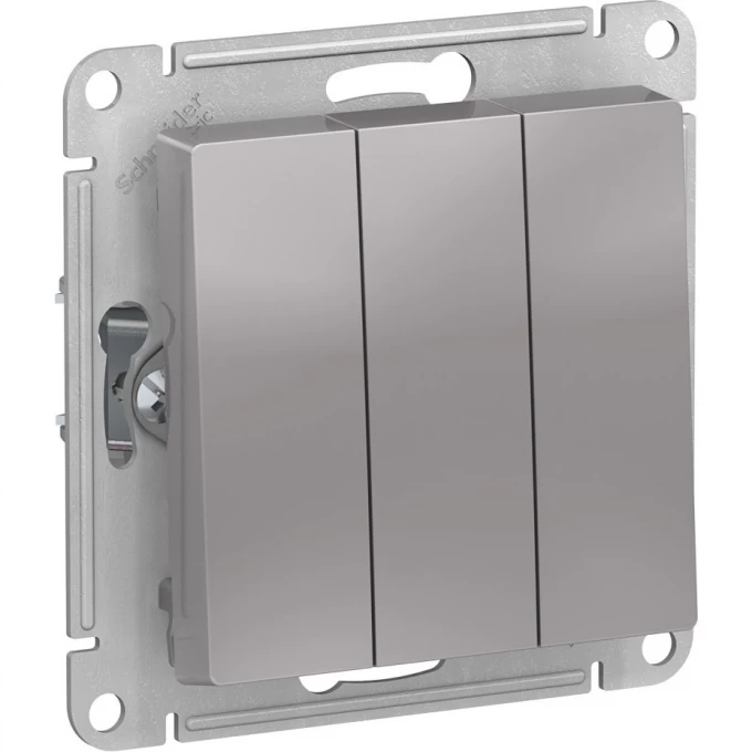 3-клавишный выключатель SCHNEIDER ELECTRIC ATLASDESIGN, АЛЮМИНИЙ ATN000331 3-клавишный выключатель SCHNEIDER ELECTRIC ATLASDESIGN, АЛЮМИНИЙ ATN000331
