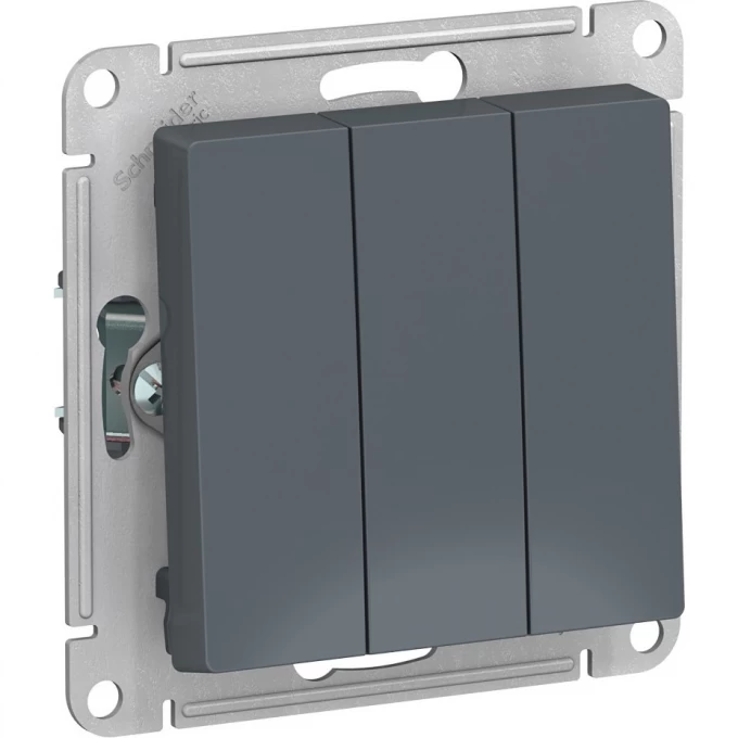 3-клавишный выключатель SCHNEIDER ELECTRIC ATLASDESIGN, ГРИФЕЛЬ ATN000731 3-клавишный выключатель SCHNEIDER ELECTRIC ATLASDESIGN, ГРИФЕЛЬ ATN000731