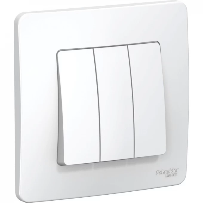 3-клавишный выключатель SCHNEIDER ELECTRIC BLANCA (cх.1+1+1), 10А, 250B, БЕЛЫЙ BLNVS100501 3-клавишный выключатель SCHNEIDER ELECTRIC BLANCA (cх.1+1+1), 10А, 250B, БЕЛЫЙ BLNVS100501