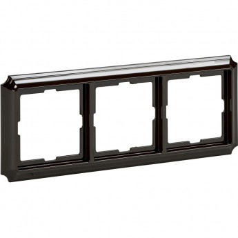 3-постовая рамка SCHNEIDER ELECTRIC MERTEN ANTIQUE, КОРИЧНЕВЫЙ, SD