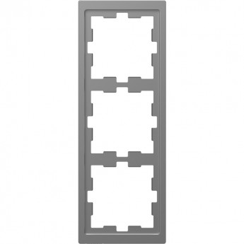 3-постовая рамка SCHNEIDER ELECTRIC MERTEN D-LIFE, НЕРЖ. СТАЛЬ