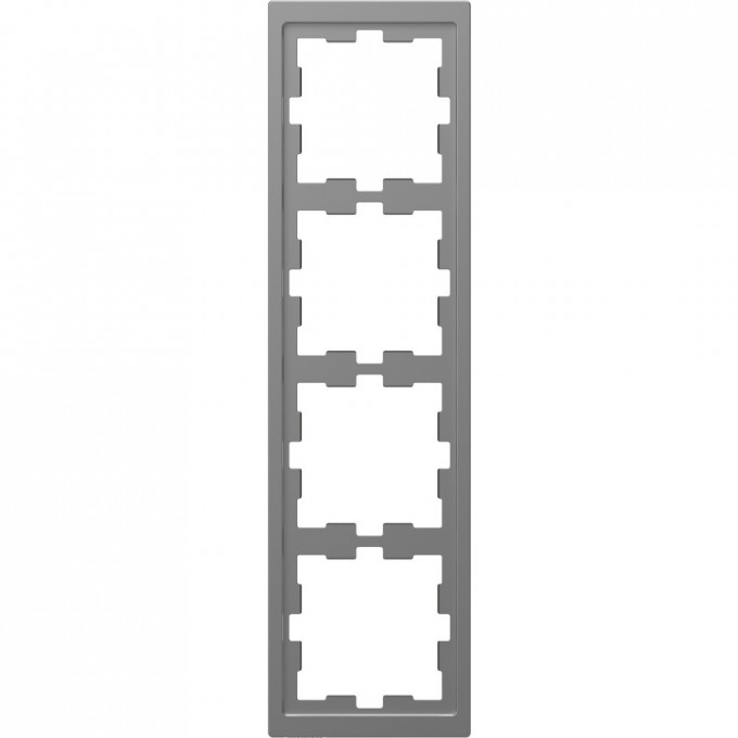 4-постовая рамка SCHNEIDER ELECTRIC MERTEN D-LIFE, НЕРЖ. СТАЛЬ MTN4040-6536