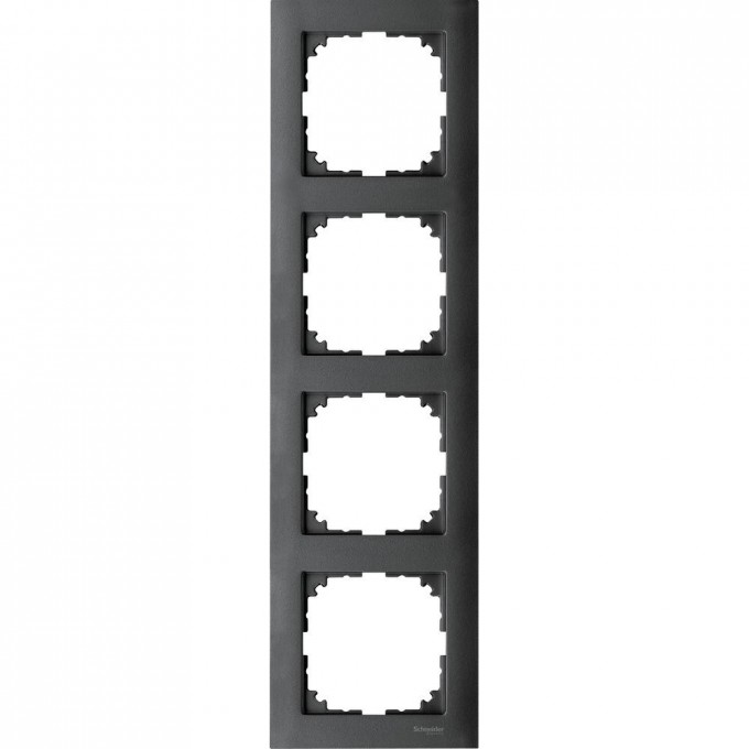 4-постовая рамка SCHNEIDER ELECTRIC MERTEN M-PURE, АНТРАЦИТ, SM MTN4040-3614