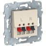 Аудио-розетка SCHNEIDER ELECTRIC UNICA NEW, бежевый NU548644