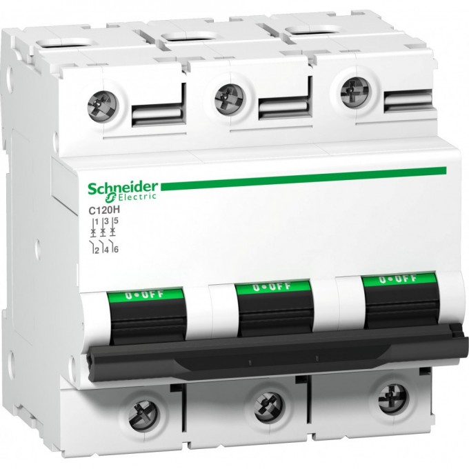 Автоматический выключатель SCHNEIDER ELECTRIC ACTI 9 C120H 3П 80A C A9N18468