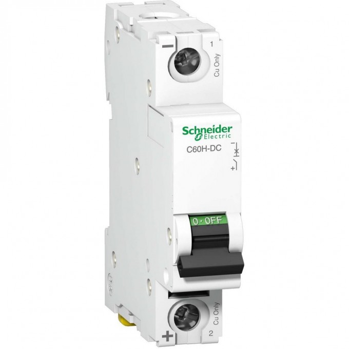 Автоматический выключатель SCHNEIDER ELECTRIC ACTI 9 C60H-DC 1П 16А C 250В DC A9N61511