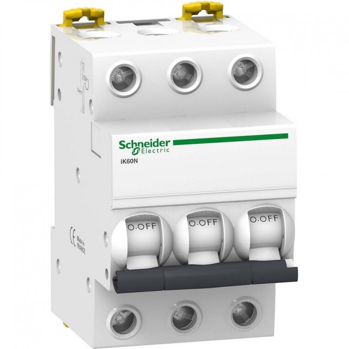 Автоматический выключатель SCHNEIDER ELECTRIC ACTI 9 iK60 3П 25A C A9K24325 Автоматический выключатель SCHNEIDER ELECTRIC ACTI 9 iK60 3П 25A C A9K24325