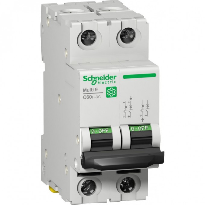 Автоматический выключатель SCHNEIDER ELECTRIC MULTI 9 C60H-DC 2П 10A B M9U11210