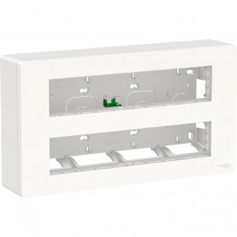 Блок открытой установки SCHNEIDER ELECTRIC UNICA SYSTEM+ 2х5 антибактериальный