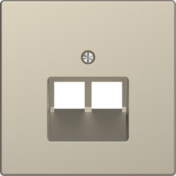 Центральная накладка SCHNEIDER ELECTRIC MERTEN D-LIFE для розетки 2-ной RJ45, САХАРА