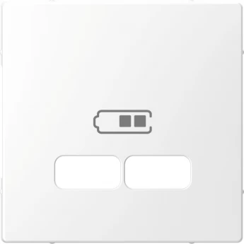Центральная накладка SCHNEIDER ELECTRIC MERTEN D-LIFE для USB механизма 2,1А, БЕЛ. ЛОТОС