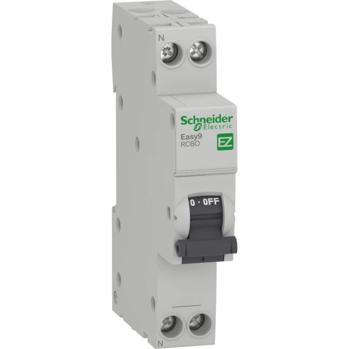 Дифференциальный автоматический выключатель SCHNEIDER ELECTRIC EASY 9 1П+Н 32A 30MA 4,5кА C АС, 18 мм EZ9D33632 Дифференциальный автоматический выключатель SCHNEIDER ELECTRIC EASY 9 1П+Н 32A 30MA 4,5кА C АС, 18 мм EZ9D33632