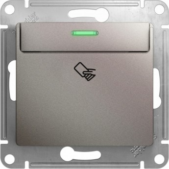 Карточный выключатель SCHNEIDER ELECTRIC GLOSSA,10AX, механизм, ПЛАТИНА