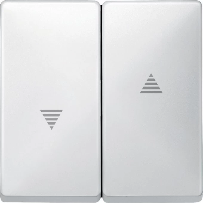 Клавиша двойная SCHNEIDER ELECTRIC MERTEN X2 для жалюзи и кноп., ПОЛ.БЕЛЫЙ, QF SD MTN411519