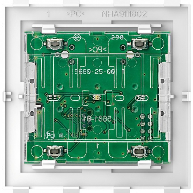 Кнопочный модуль SCHNEIDER ELECTRIC MERTEN D-LIFE PLUSLINK Wiser BLE, 2-клавишный MTN5123-6000