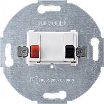 Механизм розетки SCHNEIDER ELECTRIC MERTEN аудио одиночная, ПОЛ.БЕЛЫЙ