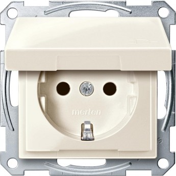 Механизм розетки SCHNEIDER ELECTRIC MERTEN с крышкой з/шт, БЕЖЕВЫЙ, QF SM Механизм розетки SCHNEIDER ELECTRIC MERTEN с крышкой з/шт, БЕЖЕВЫЙ, QF SM
