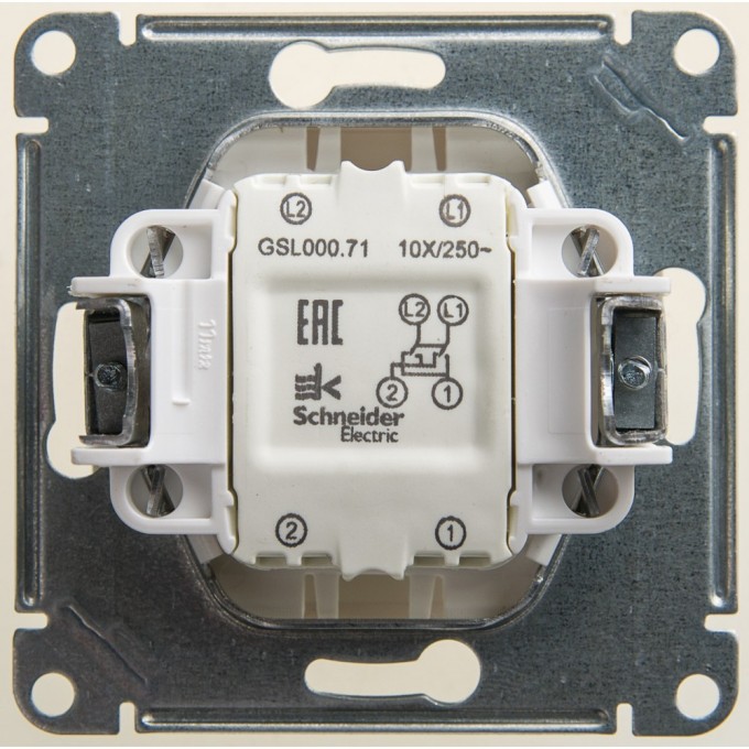 Переключатель 1-клавишный SCHNEIDER ELECTRIC Glossa перекрестный, сх.7, 10АХ, механизм, перламутр GSL000671 Переключатель 1-клавишный SCHNEIDER ELECTRIC Glossa перекрестный, сх.7, 10АХ, механизм, перламутр GSL000671