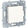 Переключатель 1-клавишный SCHNEIDER ELECTRIC UNICA NEW, с подсветкой, сх. 6а, белый NU520318N