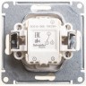 Переключатель 1-клавишный SCHNEIDER ELECTRIC W59 AQUA, 10АХ, IP44, механизм, белый VS610-156B-1-86