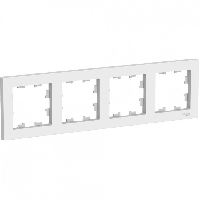 Рамка 4-постовая SCHNEIDER ELECTRIC ATLASDESIGN белый ATN000104 Рамка 4-постовая SCHNEIDER ELECTRIC ATLASDESIGN белый ATN000104