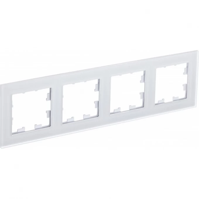 Рамка 4-постовая SCHNEIDER ELECTRIC ATLASDESIGN NATURE, матовое органическое стекло белый ATN330104