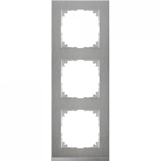 Рамка SCHNEIDER ELECTRIC M-PURE DECOR 3 поста, нержавеющая сталь/алюминий, SM MTN4030-3646 Рамка SCHNEIDER ELECTRIC M-PURE DECOR 3 поста, нержавеющая сталь/алюминий, SM MTN4030-3646