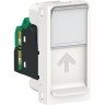 Розетка компьютерная SCHNEIDER ELECTRIC UNICA MODULAR, RJ45, одиночная, кат. 5е UTP, 1 модуль,белый NU341018