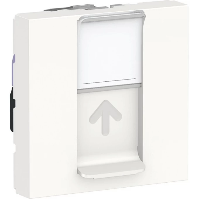 Розетка компьютерная SCHNEIDER ELECTRIC UNICA MODULAR, RJ45, одиночная, кат. 6 UTP, 2 модуля, белый NU341518 Розетка компьютерная SCHNEIDER ELECTRIC UNICA MODULAR, RJ45, одиночная, кат. 6 UTP, 2 модуля, белый NU341518