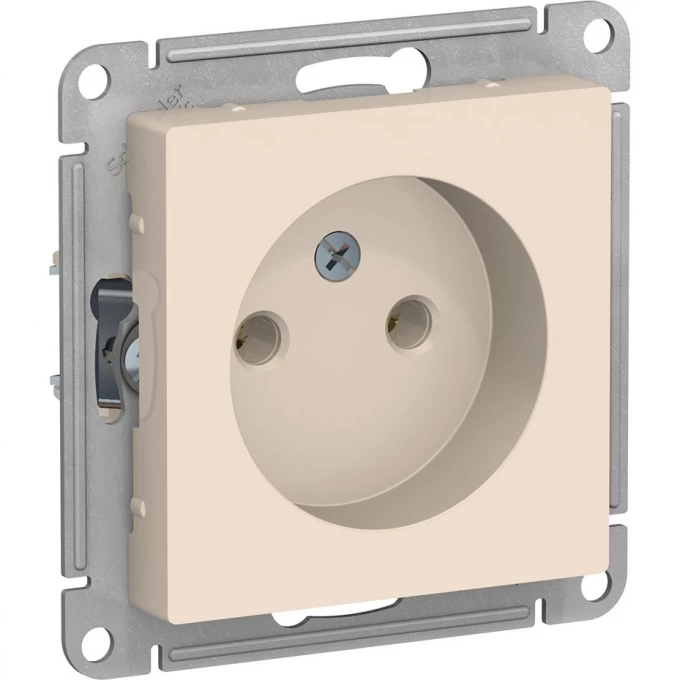 Розетка SCHNEIDER ELECTRIC ATLASDESIGN без заземления, без шторок, механизм, бежевый ATN000241 Розетка SCHNEIDER ELECTRIC ATLASDESIGN без заземления, без шторок, механизм, бежевый ATN000241