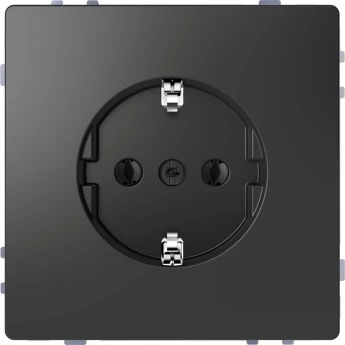 Розетка SCHNEIDER ELECTRIC MERTEN D-LIFE 16А, с заземлением, без шторок, антрацит