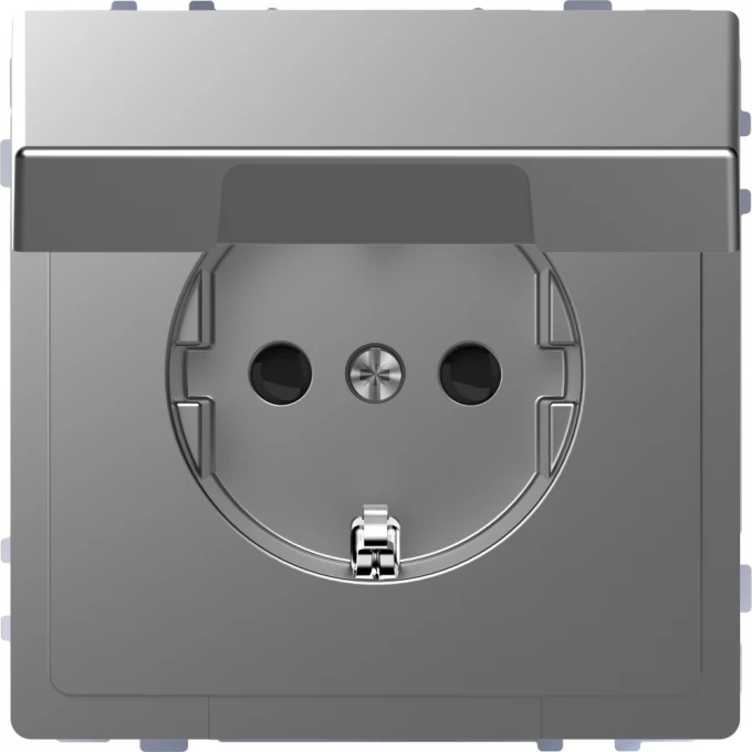 Розетка SCHNEIDER ELECTRIC MERTEN D-LIFE 16А, с заземлением и крышкой IP20, сталь MTN2310-6036 Розетка SCHNEIDER ELECTRIC MERTEN D-LIFE 16А, с заземлением и крышкой IP20, сталь MTN2310-6036