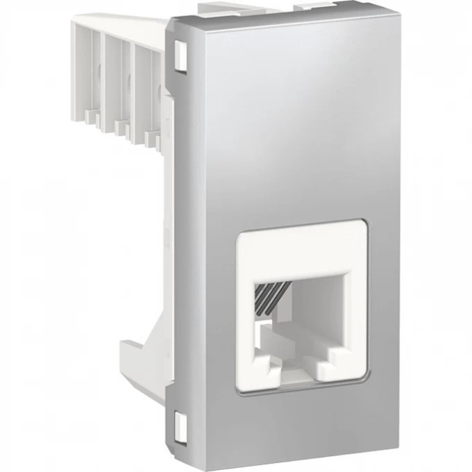 Розетка телефонная SCHNEIDER ELECTRIC UNICA MODULAR, RJ12, одиночная, 1 модуль, алюминий NU349130 Розетка телефонная SCHNEIDER ELECTRIC UNICA MODULAR, RJ12, одиночная, 1 модуль, алюминий NU349130