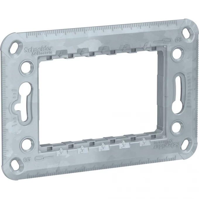 Суппорт SCHNEIDER ELECTRIC UNICA MODULAR ZAMAK 3 модуля NU7103 Суппорт SCHNEIDER ELECTRIC UNICA MODULAR ZAMAK 3 модуля NU7103