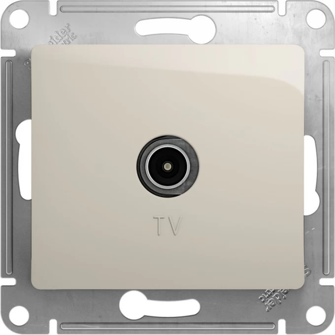 TV розетка SCHNEIDER ELECTRIC GLOSSA оконечная 1DB, механизм, МОЛОЧНЫЙ GSL000991 TV розетка SCHNEIDER ELECTRIC GLOSSA оконечная 1DB, механизм, МОЛОЧНЫЙ GSL000991