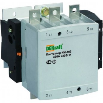 Контактор SCHNEIDER ELECTRIC DEKRAFT 330А 220В АС3 1НО+1НЗ КМ-103