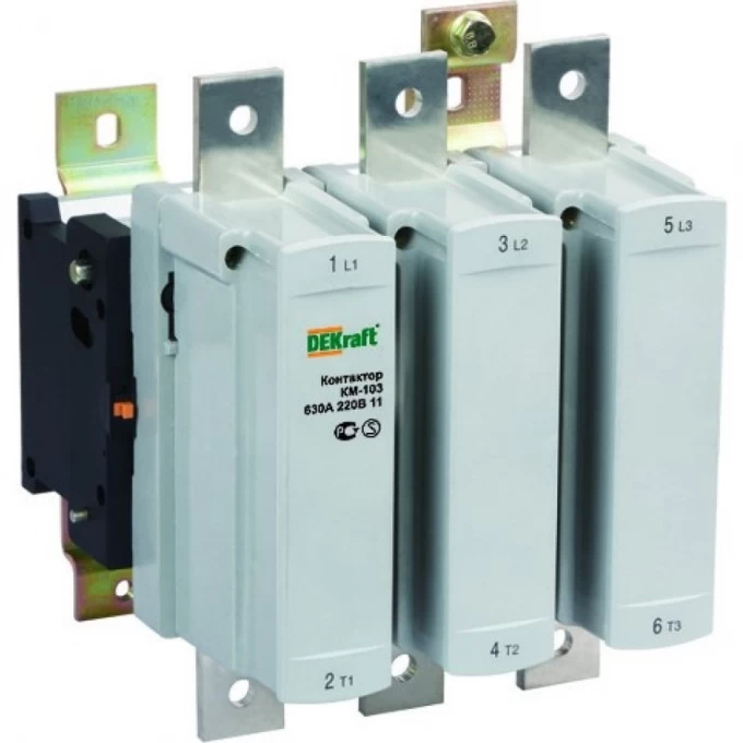 Контактор SCHNEIDER ELECTRIC DEKRAFT 630А 220В АС3 1НО+1НЗ КМ-103 22166DEK Контактор SCHNEIDER ELECTRIC DEKRAFT 630А 220В АС3 1НО+1НЗ КМ-103 22166DEK